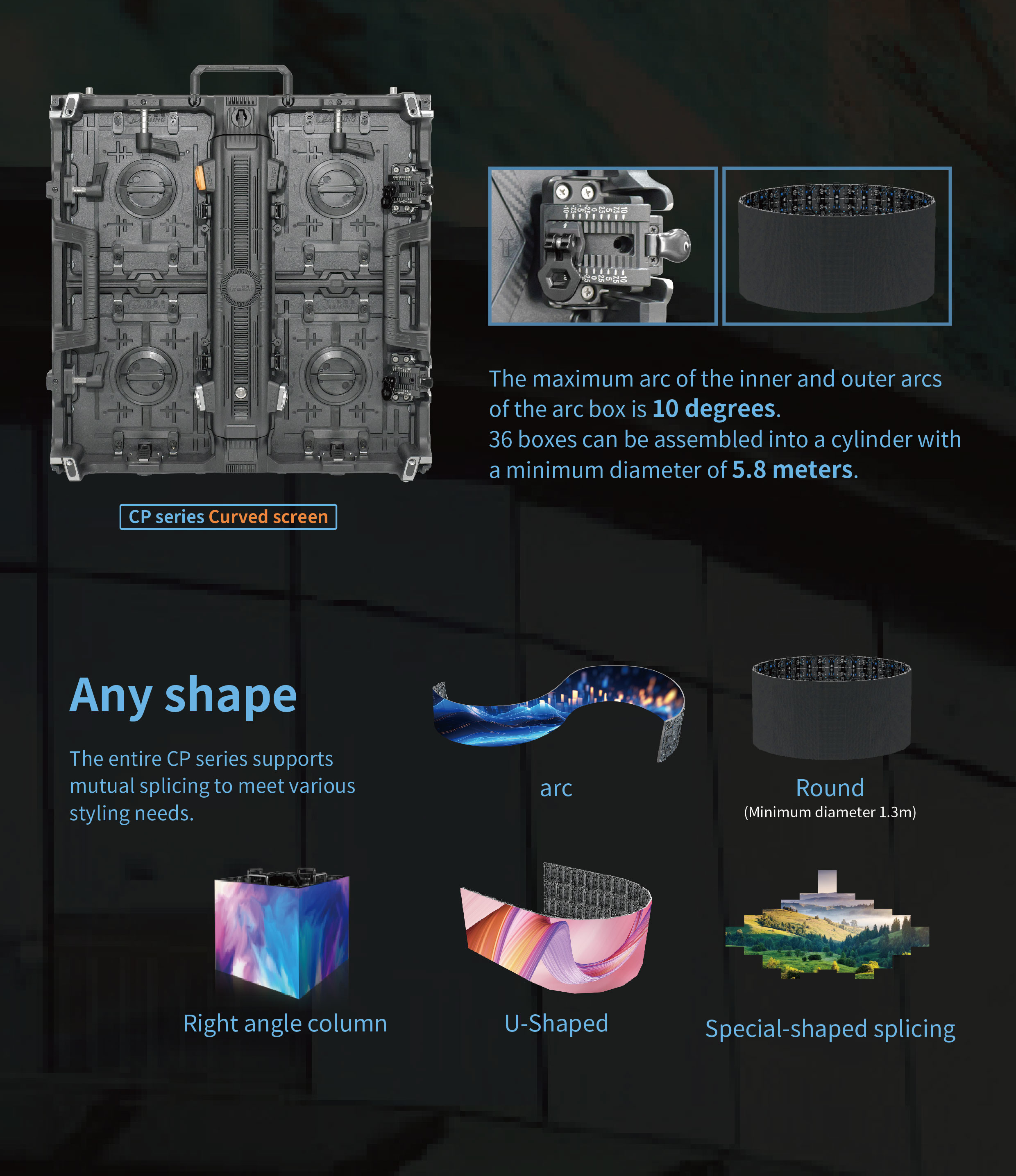 Indoor Led Screen Display P1.953-2.604mm 1/32 Scan Full Sexy Video 1080p Full Hd 7680hz OEM Supplier For Rental Screen