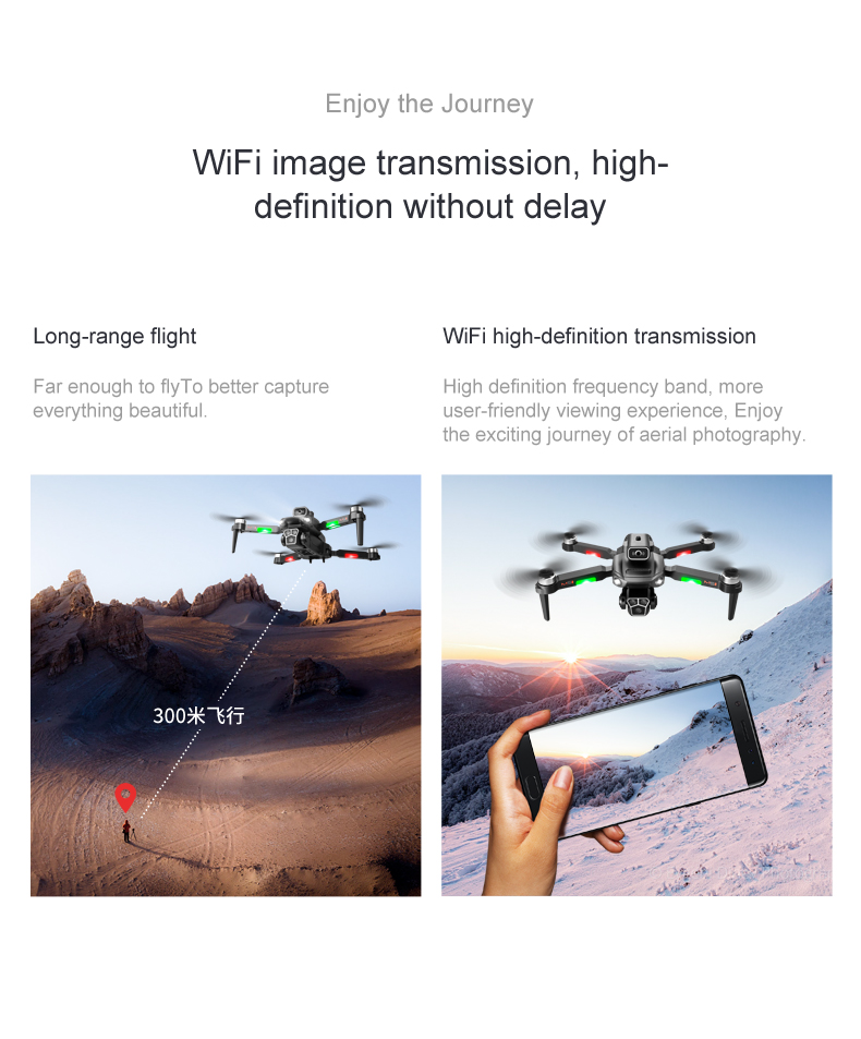 Operator Skill Level M1s Drone 4k Profesional Hd Dual Camera Dron Wifi 1080p Real-time Transmission with Long Flight Time