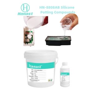  10:1 Liquid Ruber Waterproof Sealant For Electric Clear Silicone Potting Compound For Led Light Sensor PCB Manufactures