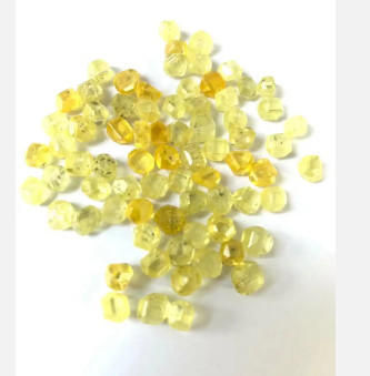0.5-6ct Synthetic uncut diamond Yellow Hpht Rough Diamonds Synthetic Rough Uncut Diamond Price Per Carat lab grown diamond for jewelry yellow rough