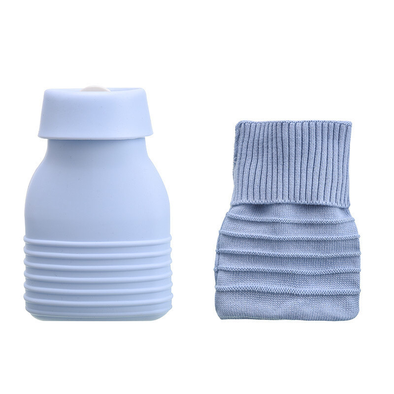 Soft Silicone Mini Hot Water Bottle Bag With Cover Hot Cold Compress For Babies Kids Pain Relief