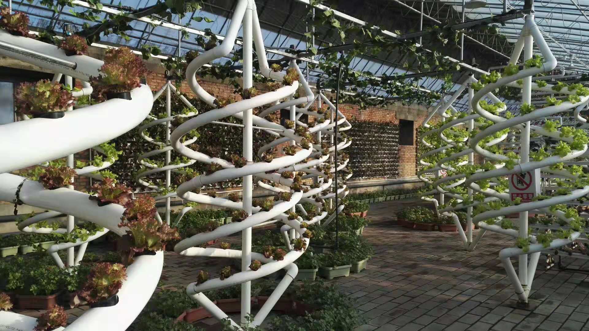 Family Vertical Spiral Plant Grow Hydroponic Tower Indoor Vegetable Aerosol Cultivation