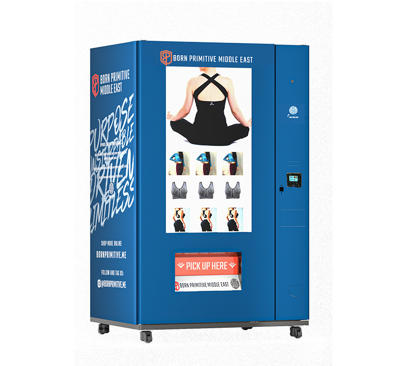 Big Touch Screen Clothing Vending Machines For Yoga Suits Swimming Suits