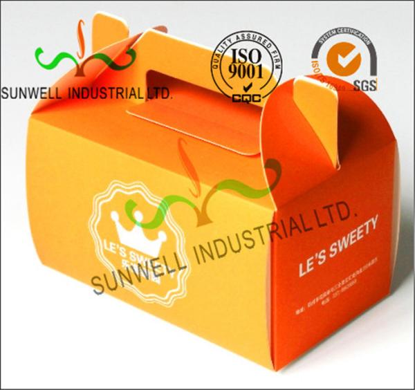 Offset Printing Corrugated Cardboard Food Food Serving Boxes Art Paper Top E