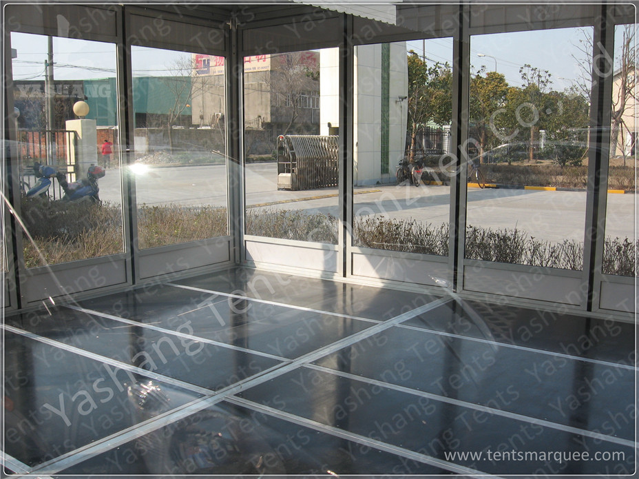 Waterproof Metal Frame 4X4 Gazebo Canopy Tents Watch House Double Wing Glass Door