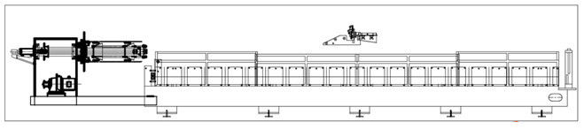 Trim deck 1015 roofing profile forming machine, TD1015 roof sheet making machine
