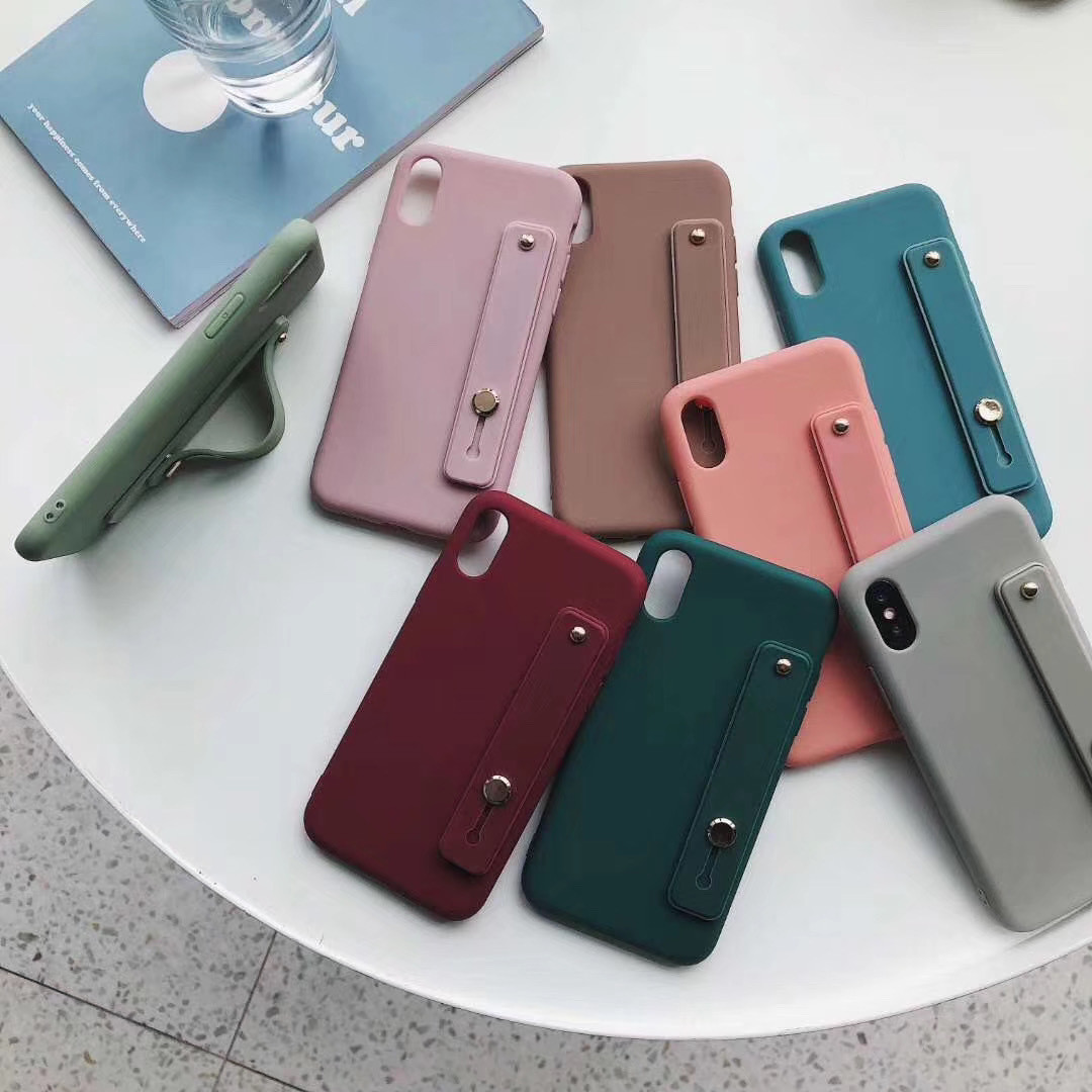 TPU Fashion Protective Case Finger Grip Camera Protect Anti Knock
