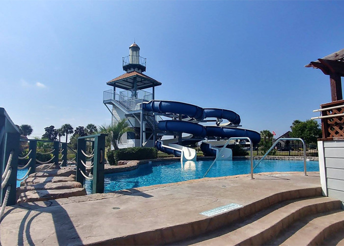 Theme Park Family Water Slide , Fiberglass Swimming Pools Water Slides For All Ages