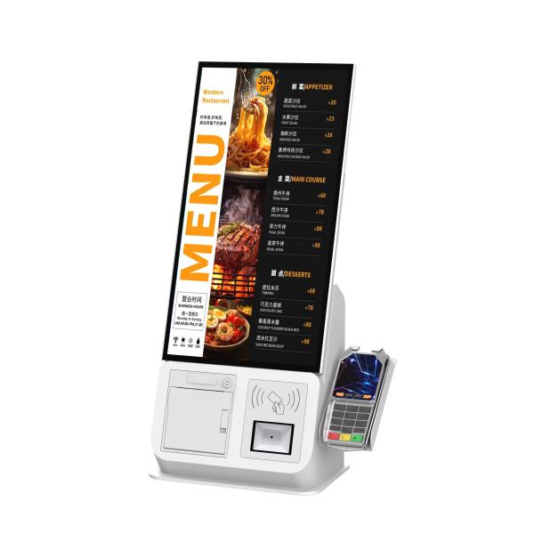21.5 Inch Self Ordering Machine With Thermal Printer And QR Scanner Credit Card