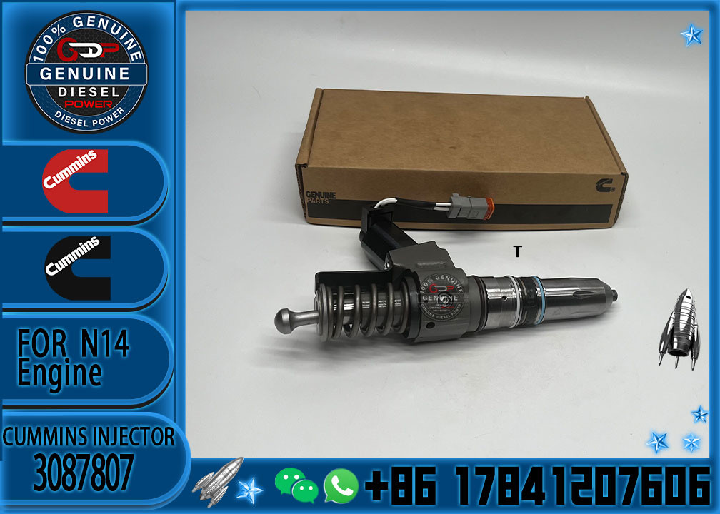 3087807 Common Rail Diesel Fuel Injector 3411764 3087733 3087807 For Cummins QSN14 N14