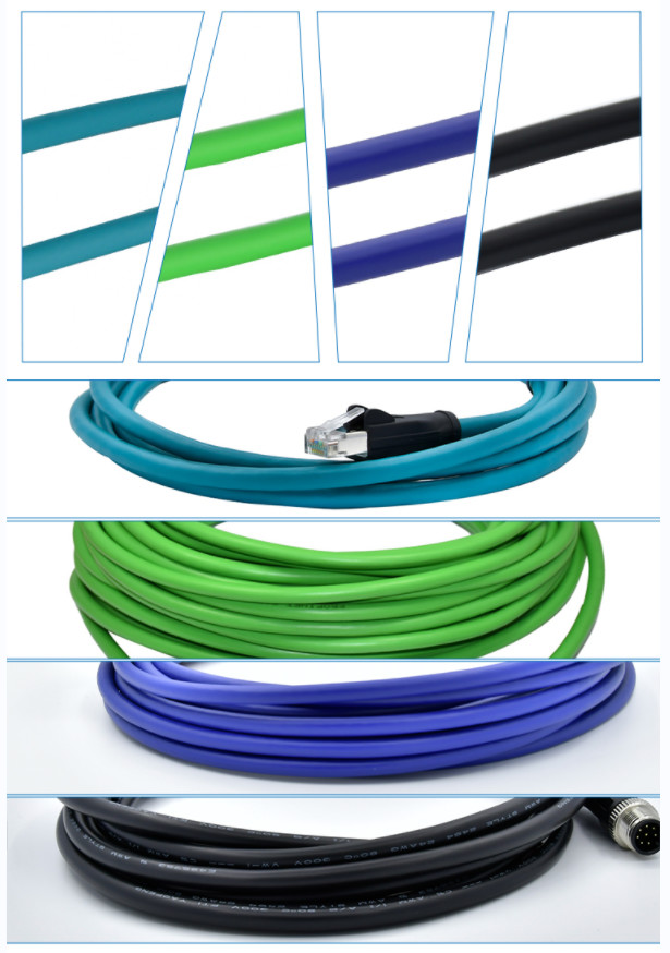 Straight 90 Degree Waterproof Circular Connector A Code Male Female M12 3 Pin Connector
