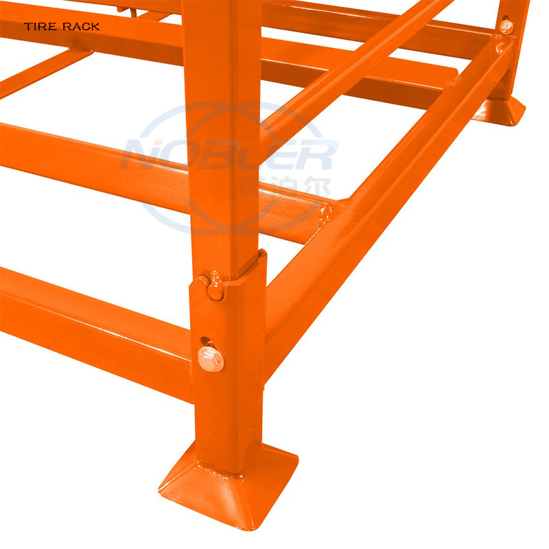 Oem Odm Steel Wheel Racks Car Tire Display Rack Stackable Motorcycle Spare Tyre Rack