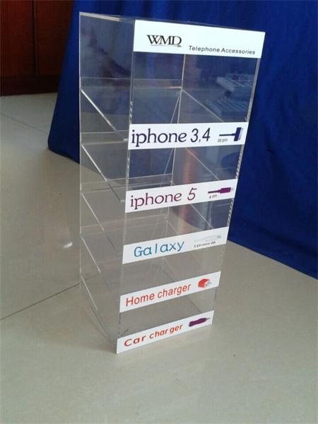 Customized 5 tiers cell phone accessory Printing LOGO