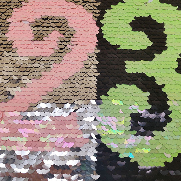 23 Number Reverse Sequin Patch Washable Round Shape Any Color Available