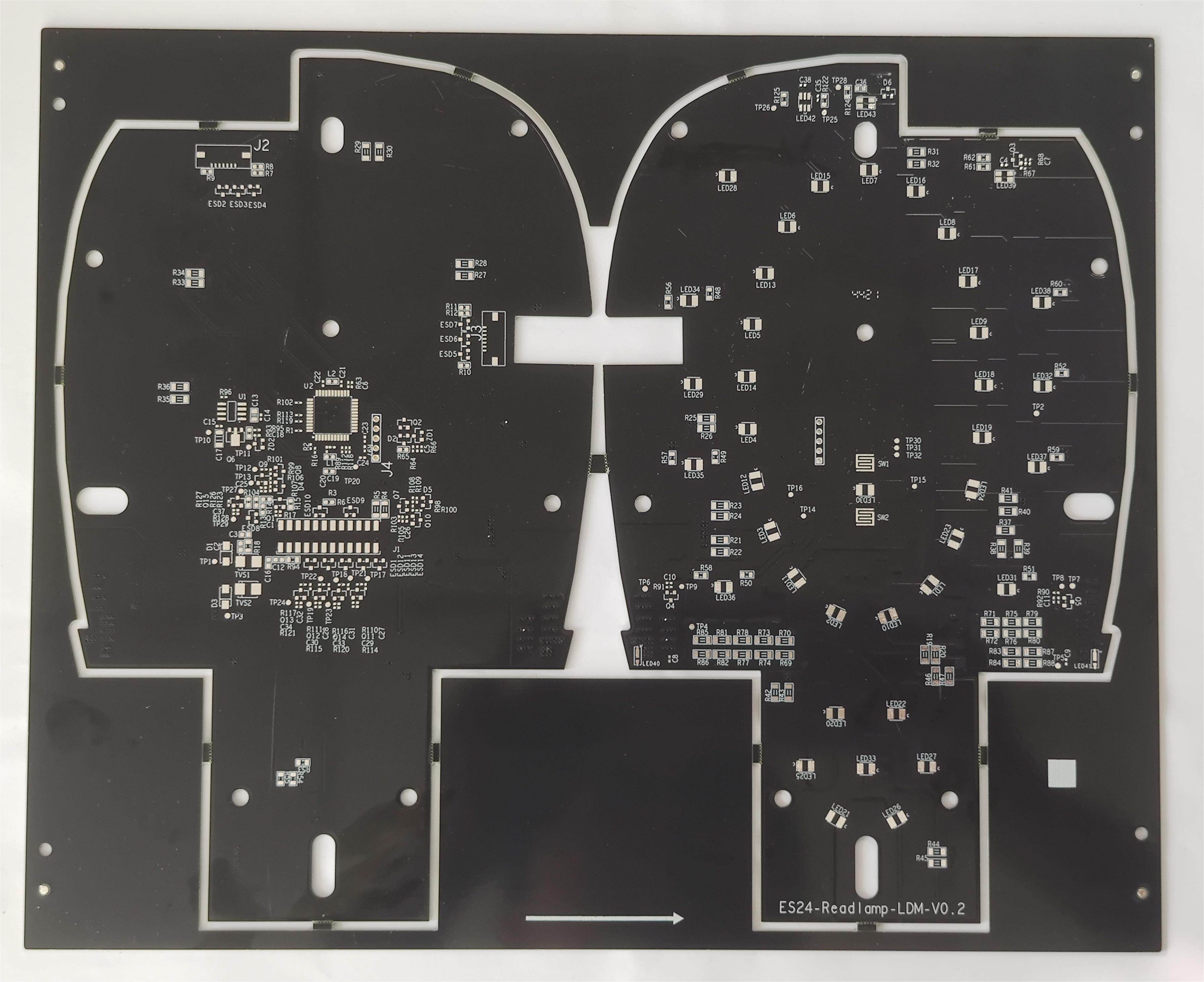 2oz 2.4mm 6 Layer PCB Prototype HDI Quick Turn Printed Circuit Boards