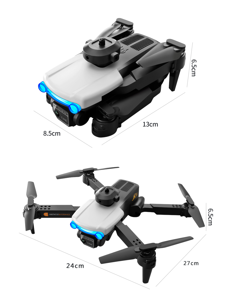 Beginner Operator Skill Level K102 PRO Drones Camera for Adults 4k Live Video RC Quadcopter Helicopter