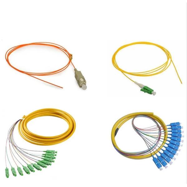 Quality 12 Cores SC UPC Fiber Optic Pigtail 0.9mm Multimode Cable for FTTH FTTB Network Applications for sale