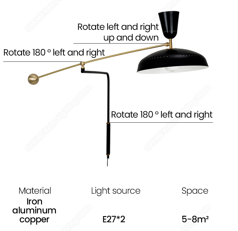 Modern Metal Wall Light Home Indoor Decor For Bedroom Bedside/Living Room Flower Wall Lamps(WH-OR-241)