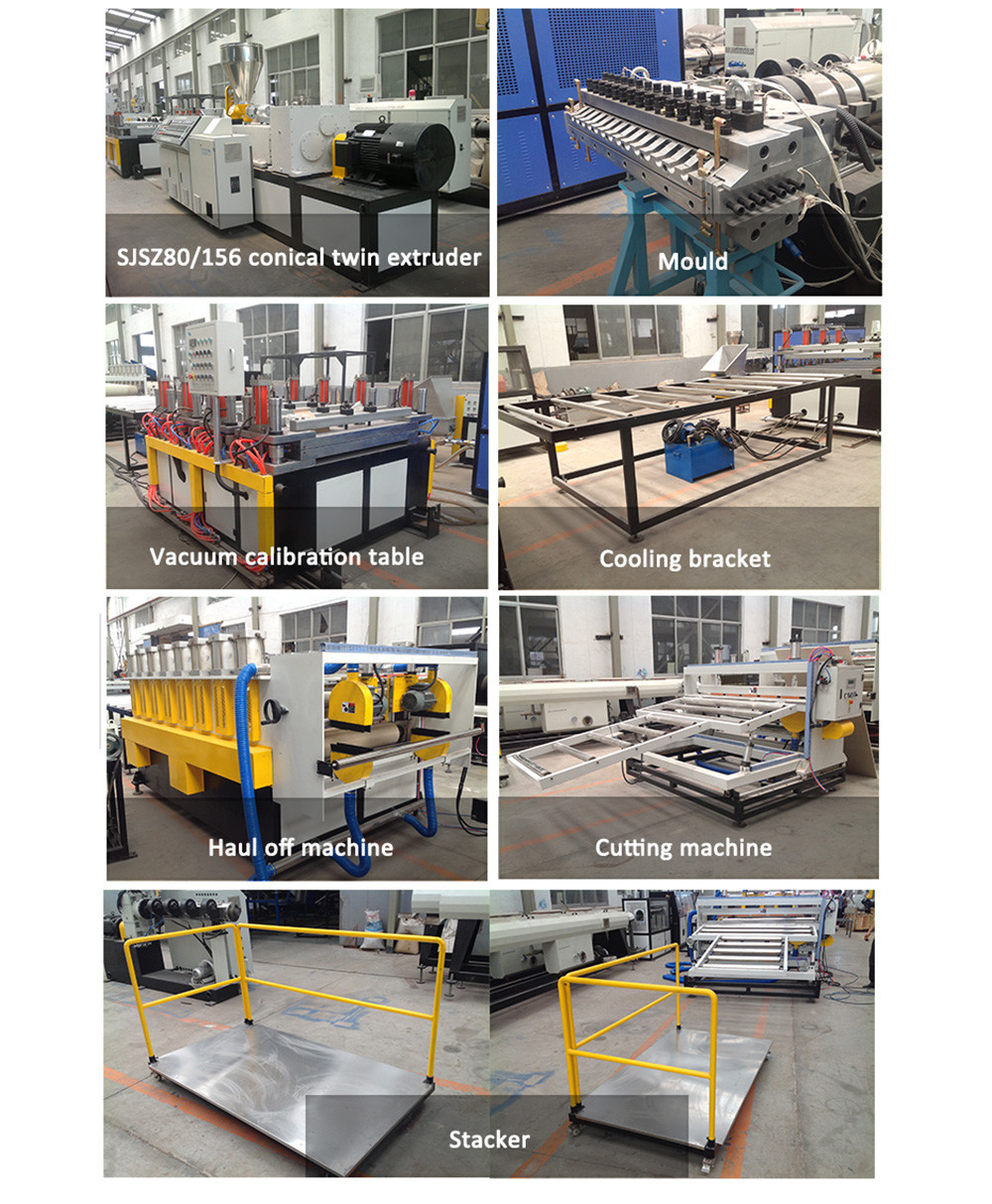 Double Screw PVC Foam Board Extrusion Line 110kw Making Machine