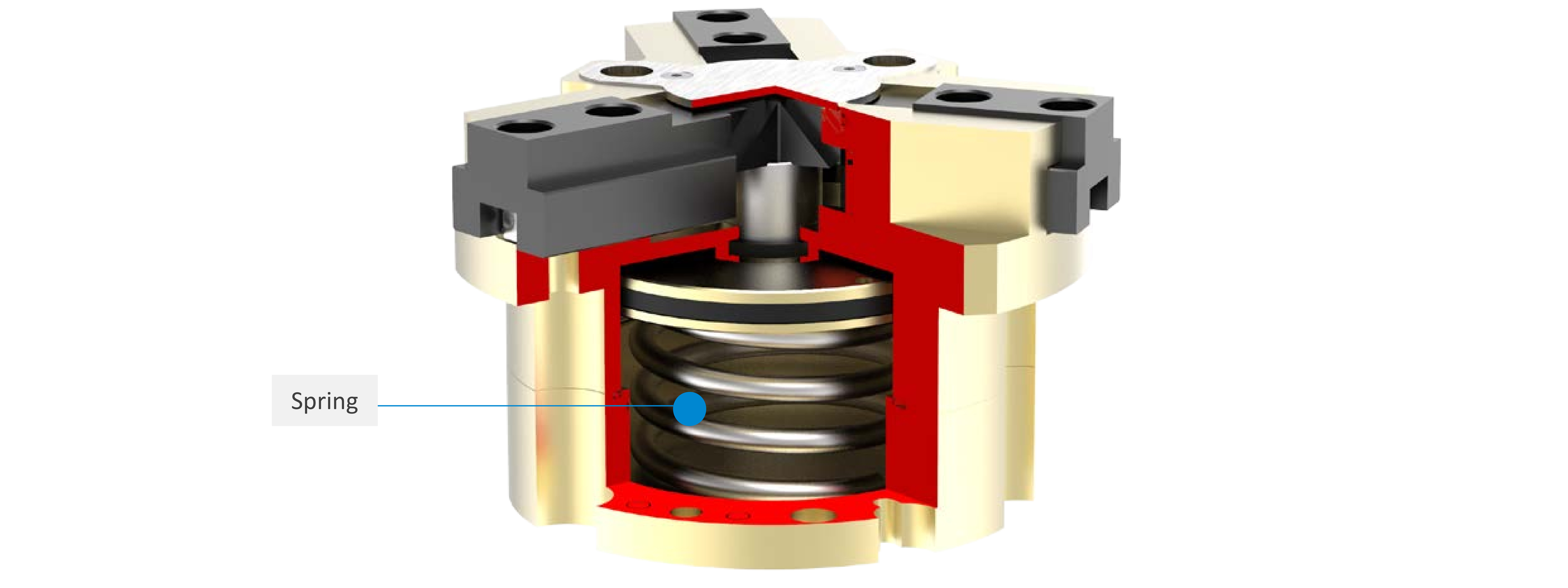 THT-A Pneumatic 3 Finger Gripper Flexible Interface End Of Arm Tooling Grippers