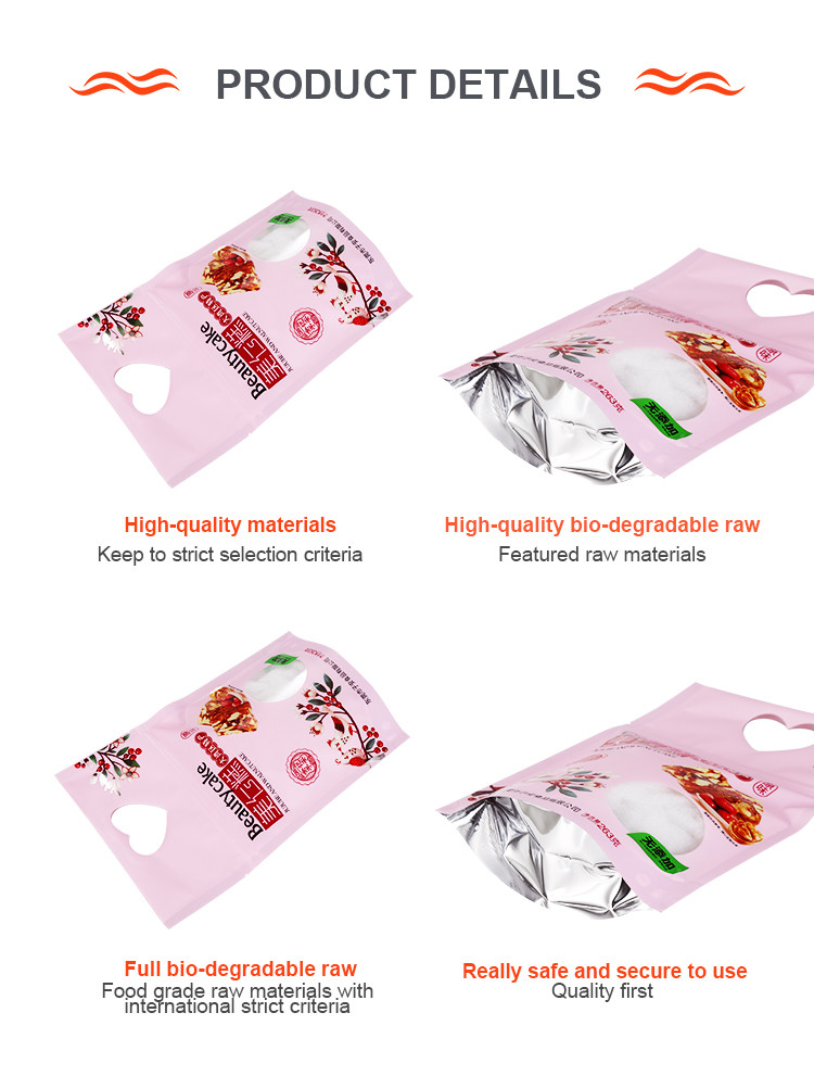 Aluminum Foil Pouches With Zipper Lock Mylar Stand Up Pouch Packaging Bag