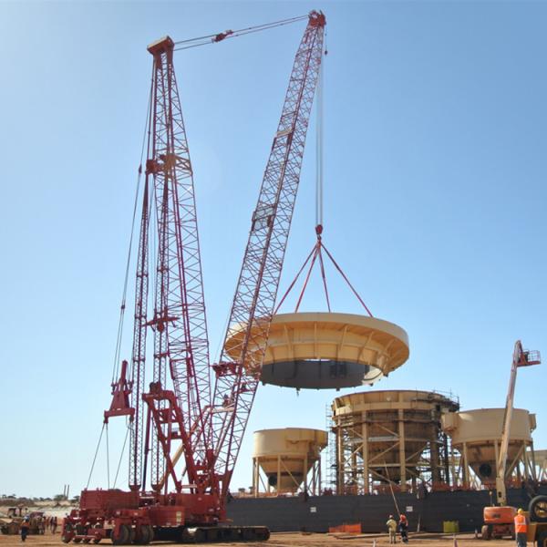 Safe Boom Truck Mobile Hydraulic Crawler Crane QUY50 Swing Jib 4t