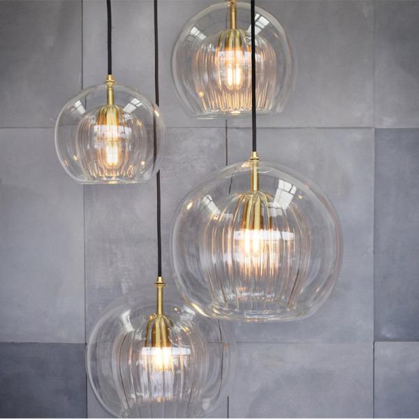 Nordic Led Glass Pendant Light Modern Kitchen Hanging Lights Bar Industrial Lamp