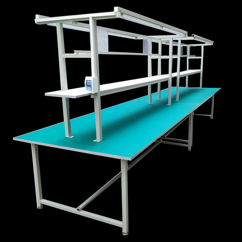 ESD Loading Aluminium Alloy Pipe Workbench Removable Custom Shelves