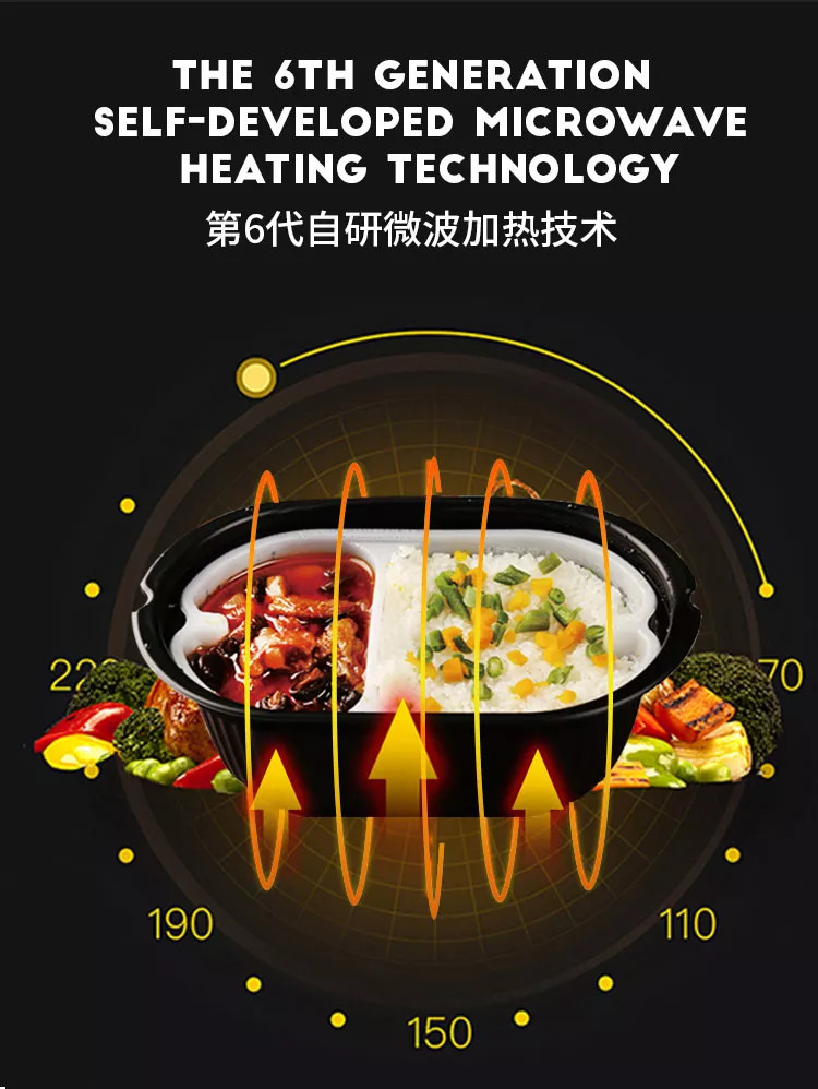 Ready To Eat Fresh Food Vending Machine With Automatic Heating