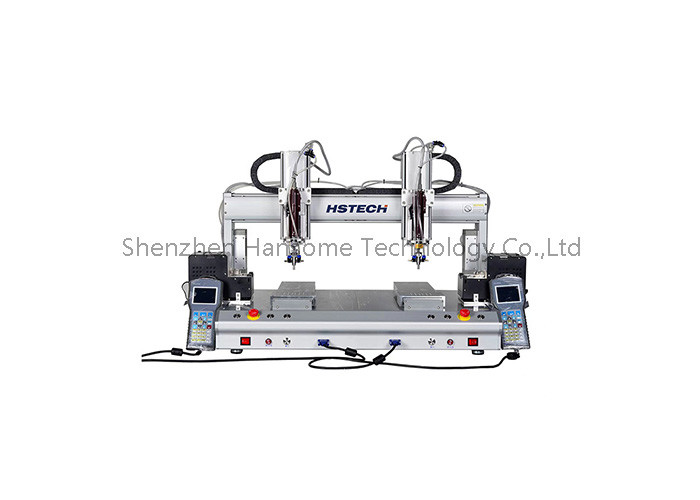 Dual-Platform Automatic Soldering Robot with Compact Tabletop Design and Fine-Tuned Temperature