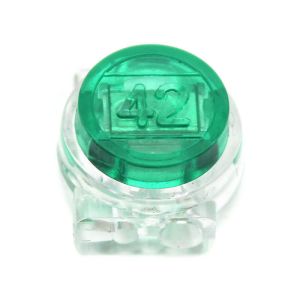 China Gel Filled Green  Butt Connector Terminals Clear Plastic Case on sale
