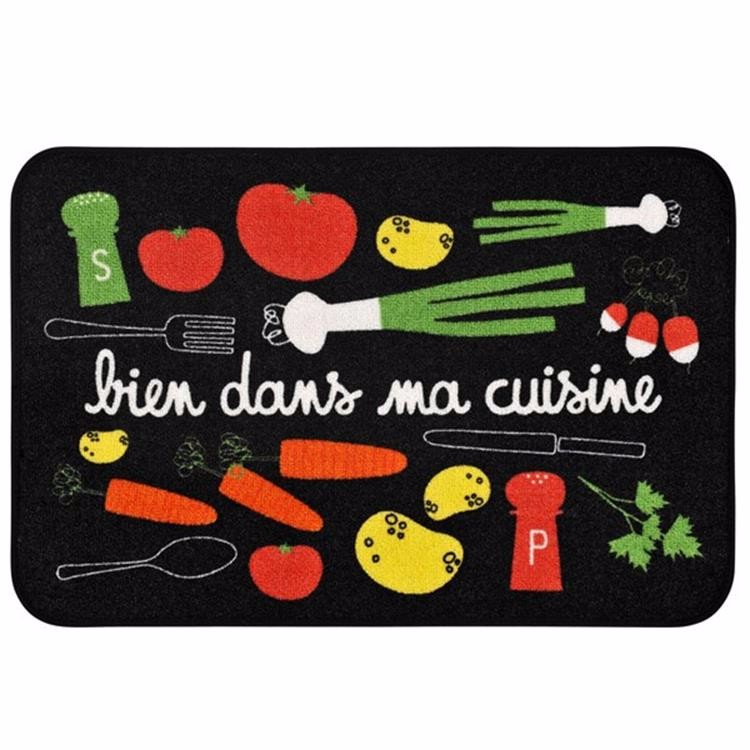 Anti-slip printed loop pile Nylon floor mat