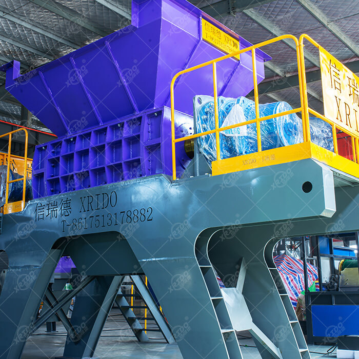 Heavy Scrap Waste Plastic Bucket Bottle Car Shell Carton Box Cardboard Solid Waste Plastic Shredder