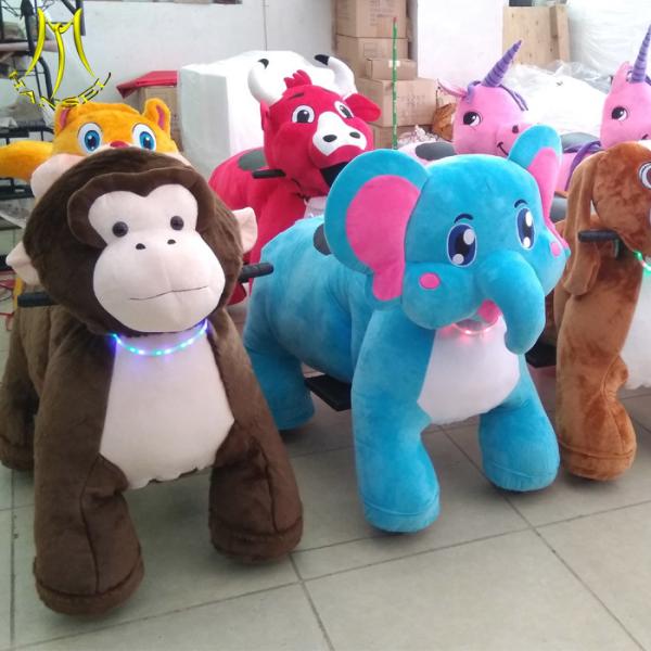 Hansel commercial electric ride on large stuffed animals zoo kids riders