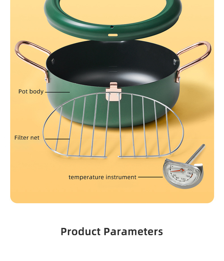 Household Controllable Deep Frying Pots Temperature Fine Iron Small Fryer