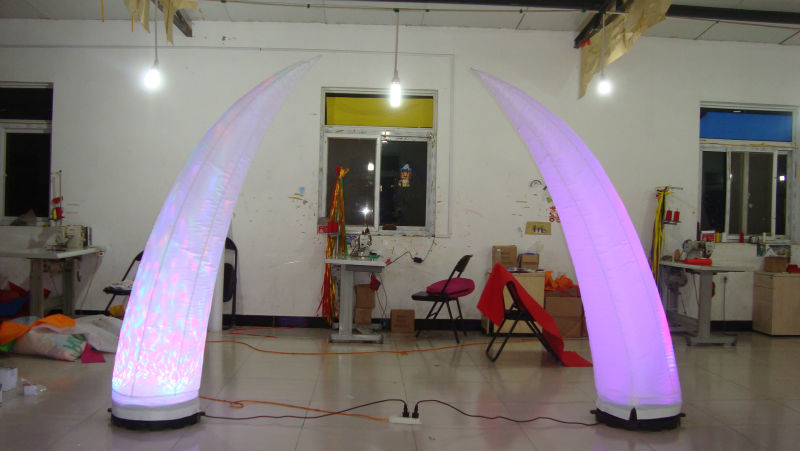 Advertising Inflatable LED Light UV Printing Giant With Different Colors And Logo