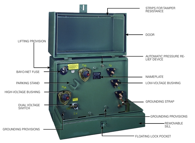 167KVA Single Phase Oil Type Transformer Pad Mounted 24940V 14400V 0