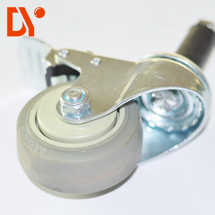Heavy Duty Nylon 4 Inch Swivel Casters Simple Design For Lean Pipe Equipment