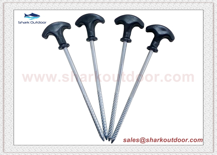 steel screw tent peg stake