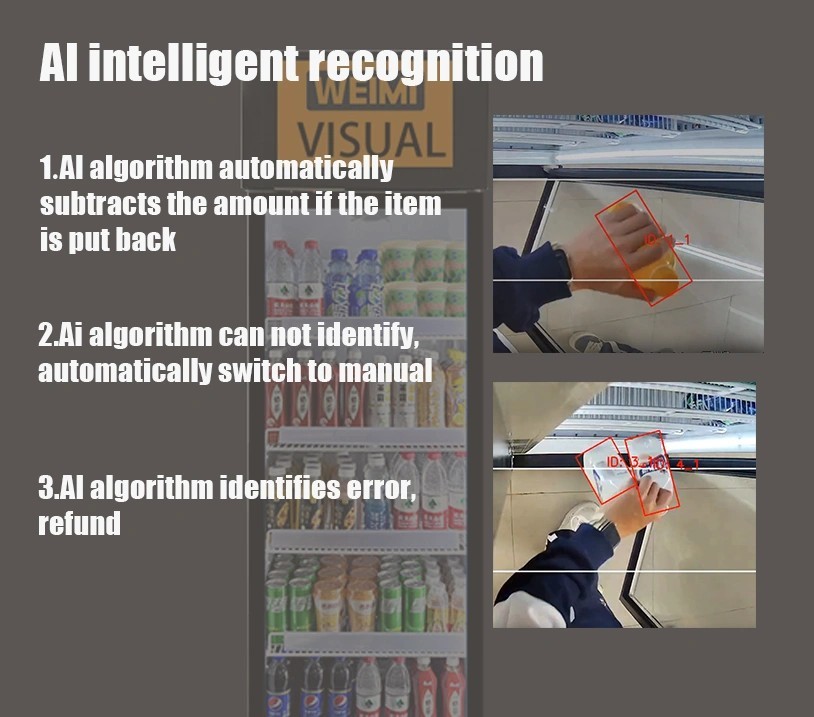 AI Vending Machine Kit for Fridge Conversion with Card Reader