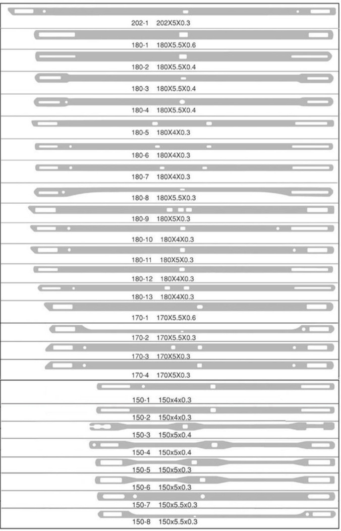 Heavy Narrow Loom Parts Heald Wire Thickness 0.5mm 1.0mm For Kyangyhe Heavy Needle Loom Width Belt Korea Needle Loom Use
