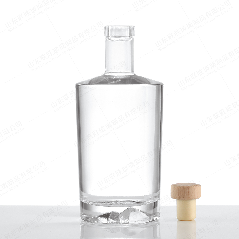 Custom Glass Bottle for Vodka Brandy Gin Tequila Rubber Stopper Sealing Type and Lids