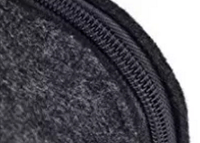 Dark Gray Felt Pencil Pouch Bag Round Shape Pencil Bags For Teens