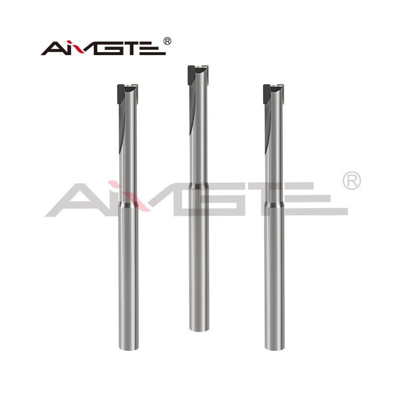 3 Flute Polycrystalline Diamond End Mills OEM / ODM For Aluminum