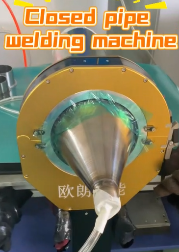 Automatic welding of irregular stainless steel barrels
