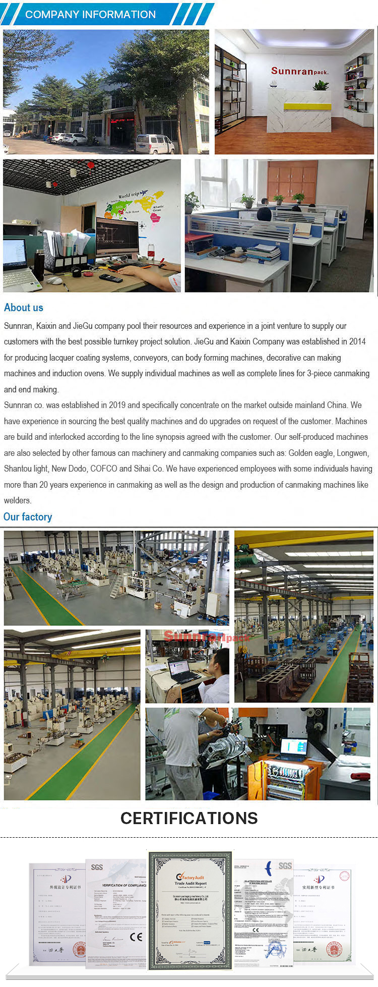 Sunnran Can making machine for steel drum making Steel barrel production line c