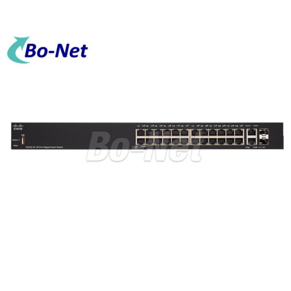 CISCO SG250-26-K9-CN 26 Ports Gigabit + 2 Combo Ports Switch CISCO 250 Series