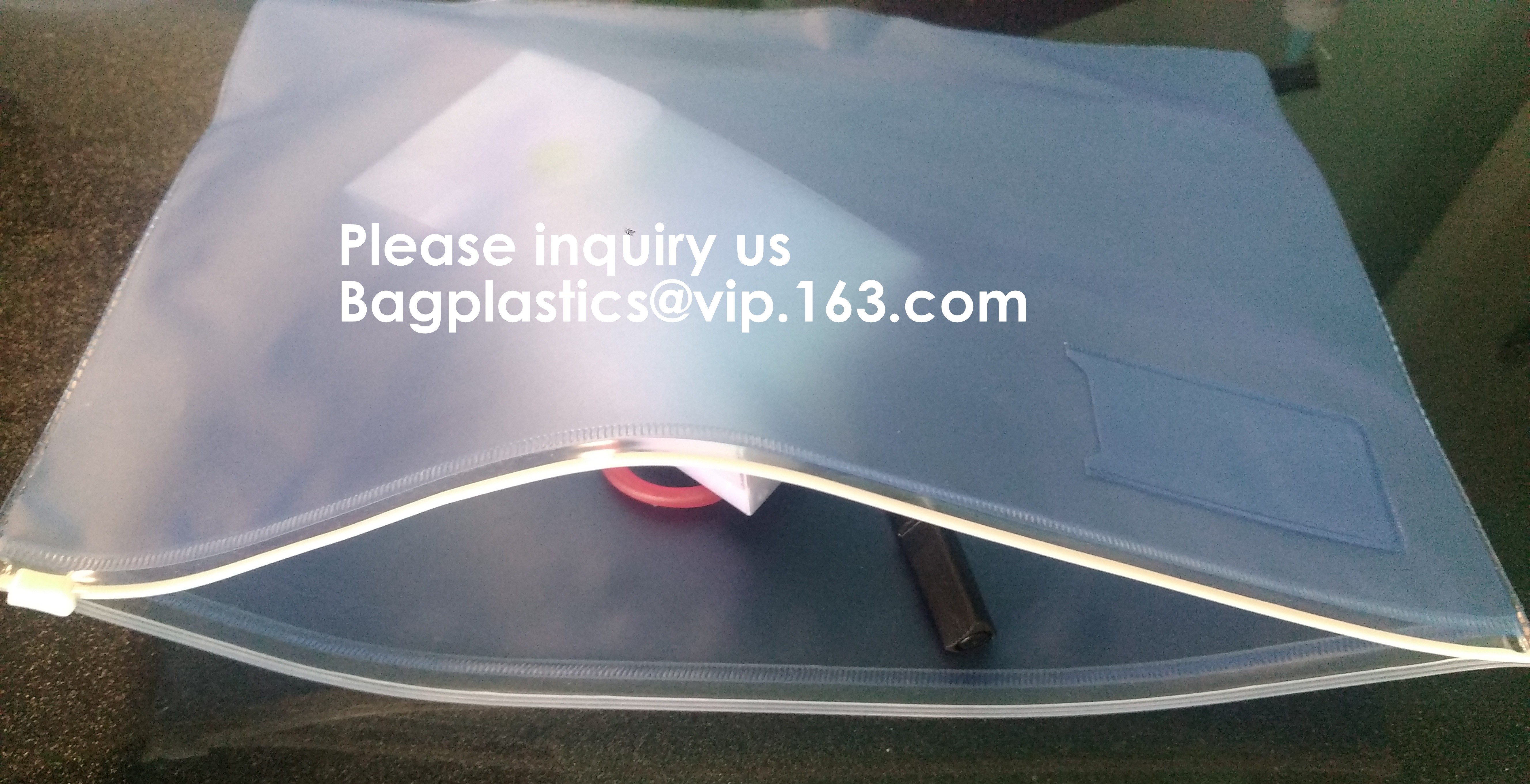 File Packing Bag With Zipper K Zipper File Bag PVC Document Plastic Bag,Zipper Pouch Zipper File Bags File Holders