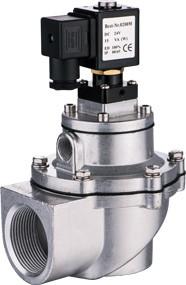 Professional F Type Dust Collector Solenoid Valve Right Angle DN40 Aluminum