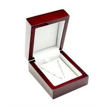 Square Shaped Lacquered Wood Jewelry Box Hot Stamping Logos For Wedding Ring